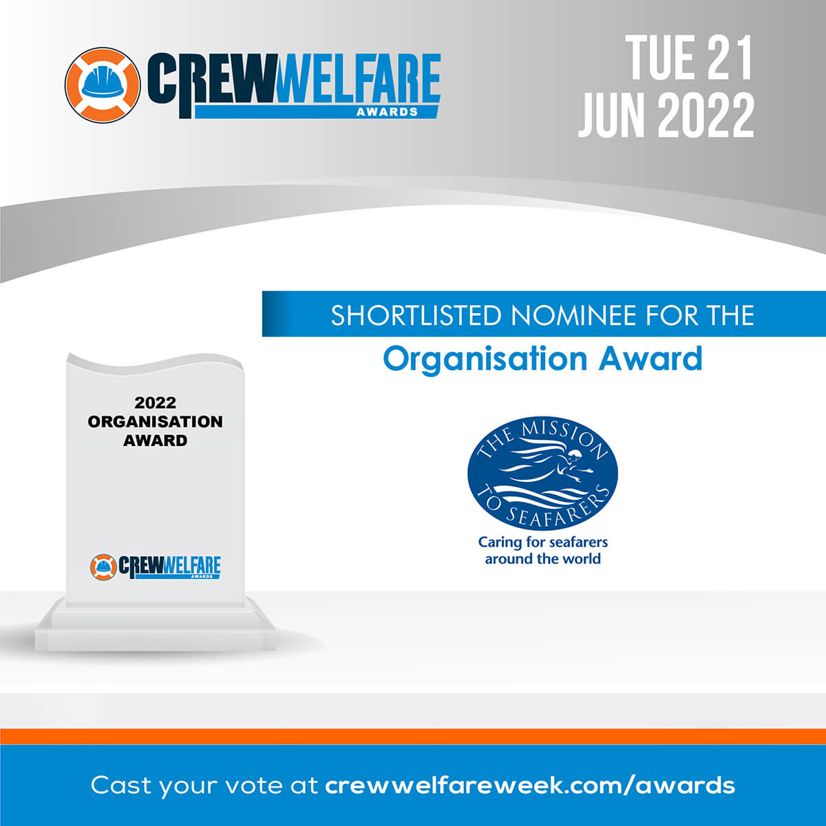 WeCare programme shortlisted for SAFETY4SEA’s Crew Welfare Organisation Award 2022