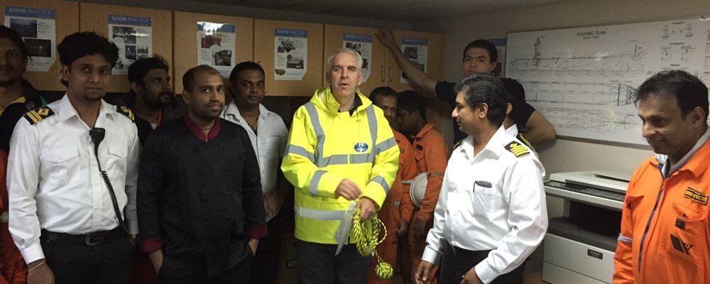 Andrew joins crew to Rotterdam…